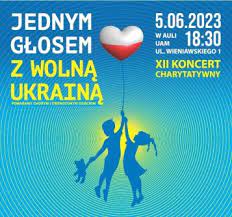Jesteśmy solidarni z Ukrainą – koncert UAM 5.06.2023 z naszym udziałem
